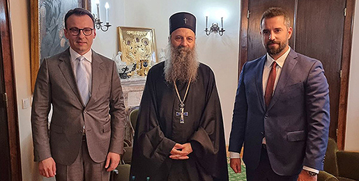 Патријарх разговарао са директором Канцеларије за Косово и Метохију