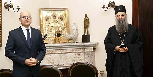 Патријарх српски примио Градоначелника Новог Сада
