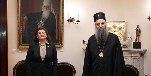 Патријарх српски примио Амбасадорку Румуније