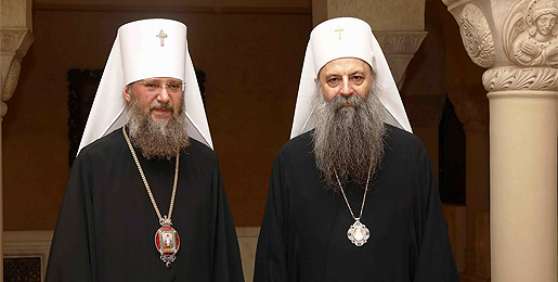 Патријарх Порфирије примио митрополита Антонија из Украјинске Православне Цркве