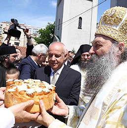 Патријарх на Спасовдан богослужио у Вазнесењској цркви