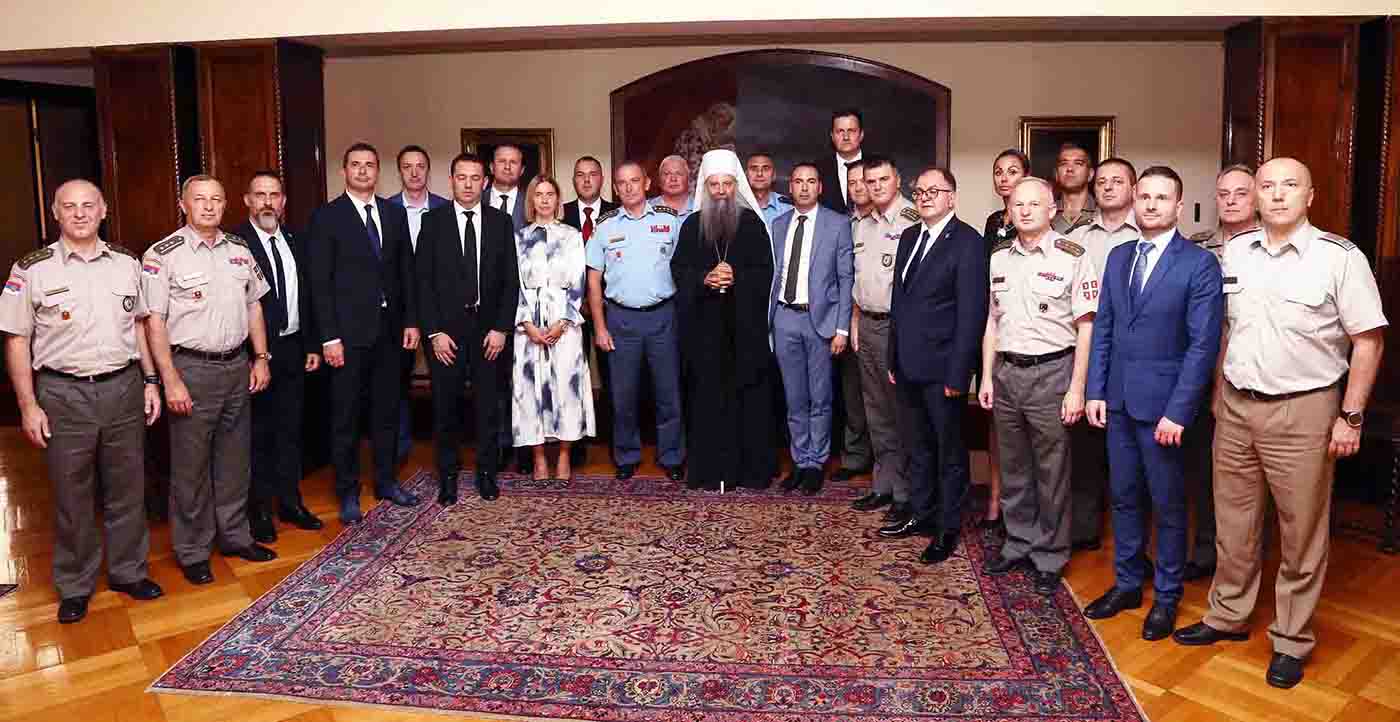 Ο Πατριάρχης της Σερβικής Ορθοδόξου Εκκλησίας συνομίλησε με τους σπουδαστές της 11ης τάξης των Ανωτάτων Σπουδών Ασφάλειας και Άμυνας