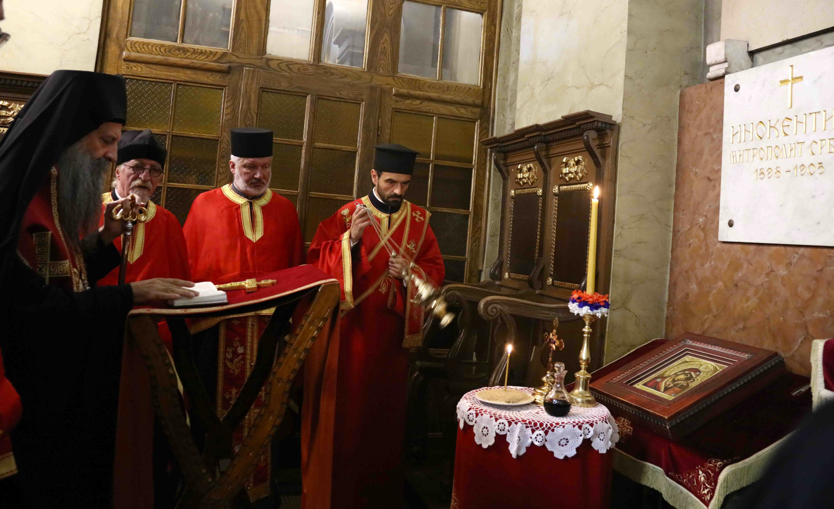 Ο Πατριάρχης της Σερβικής Ορθοδόξου Εκκλησίας κ.κ. Πορφύριος τέλεσε το μνημόσυνο του μακαριστού Πατριάρχη κ.κ. Βικέντιου