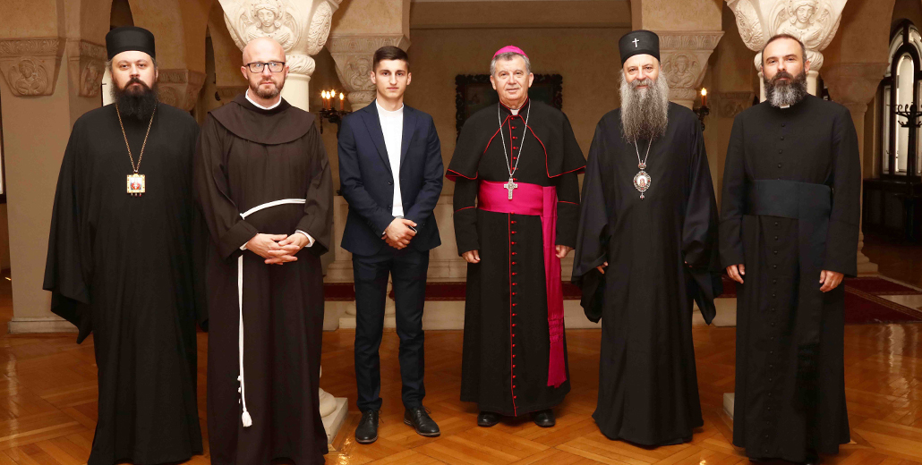 Ο Πατριάρχης της Σερβικής Ορθοδόξου Εκκλησίας κ.κ. Πορφύριος υποδέχθηκε τον Ρ/Καθολικό Αρχιεπίσκοπο της Βρχμπόσνα κ. Τόμα Βούκσιτς