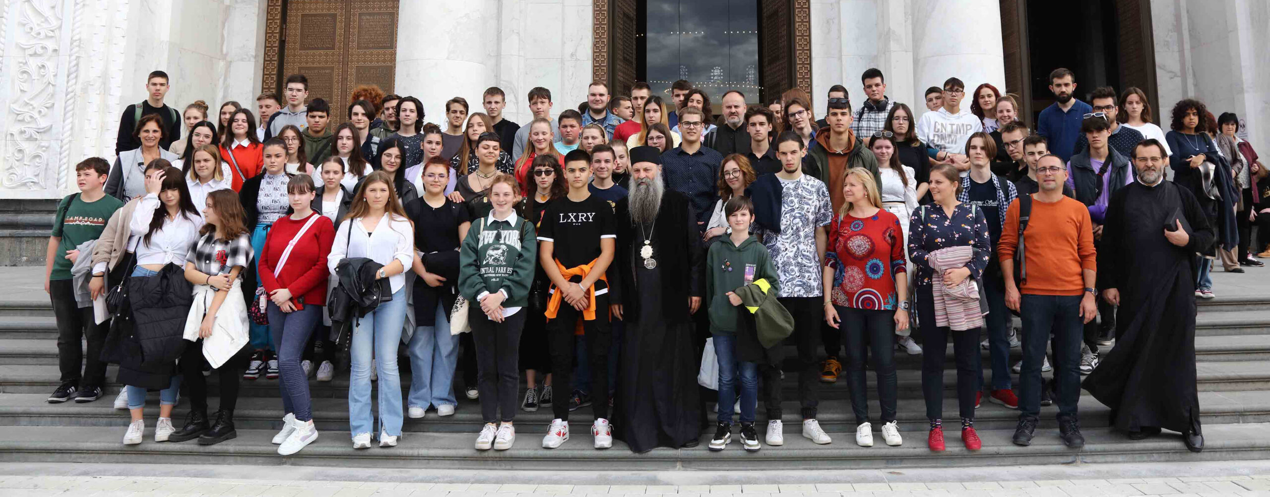 Ο Πατριάρχης Πορφύριος σε συνάντηση με τους μαθητές Λυκείου από το Ζάγκρεμπ: Ο Ιερός Ναός Αγίου Σάββα είναι ο τόπος προσευχής υπέρ της ειρήνης μεταξύ των ανθρώπων!