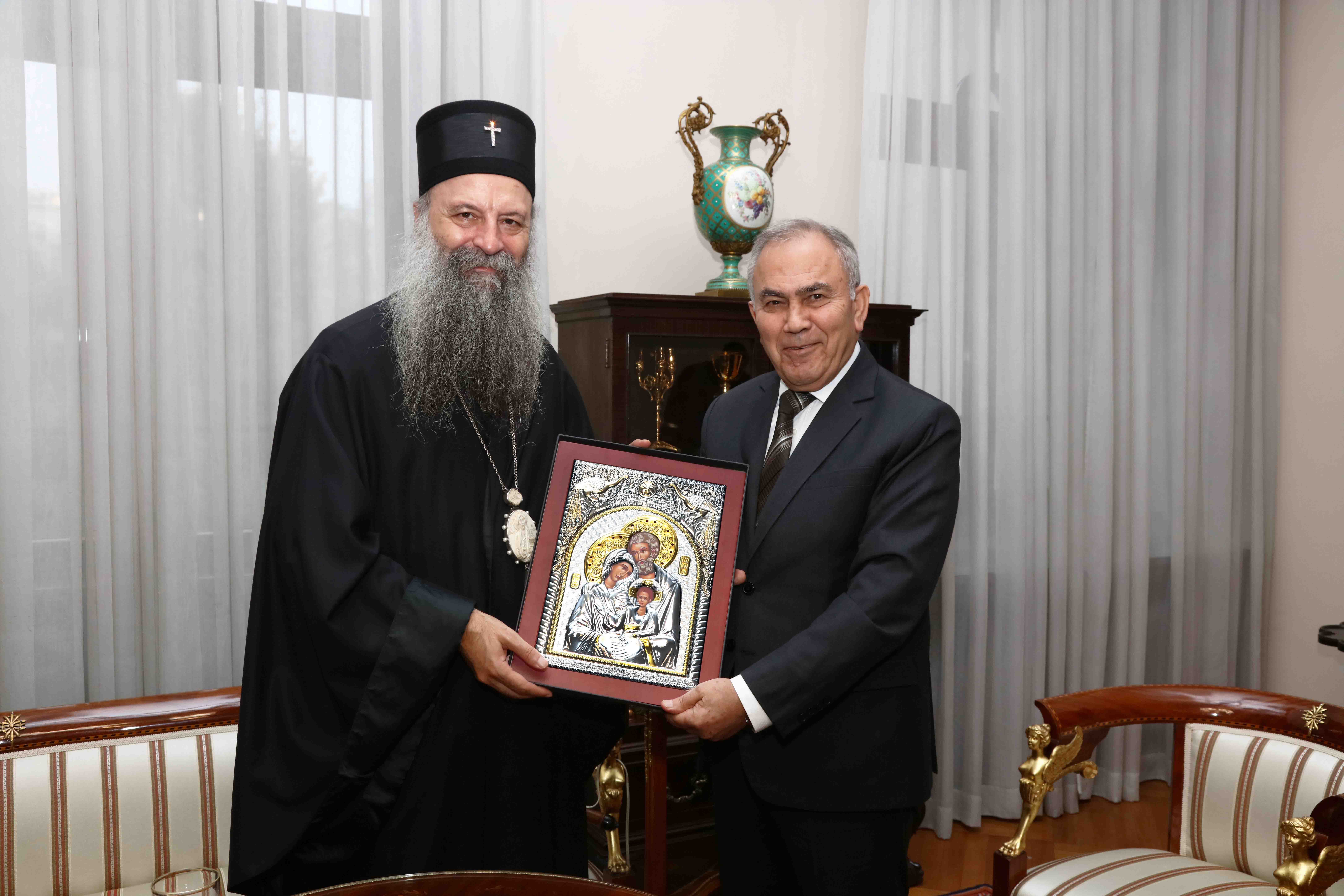 Ο Πατριάρχης Πορφύριος συνομίλησε με τον Πρέσβη της Παλαιστίνης