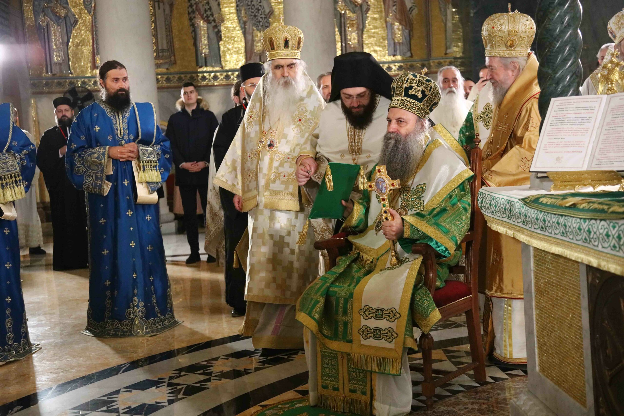 The consecration of Archimandrite Nektarije as Bishop of Jegar, Vicar of the Serbian Patriarch