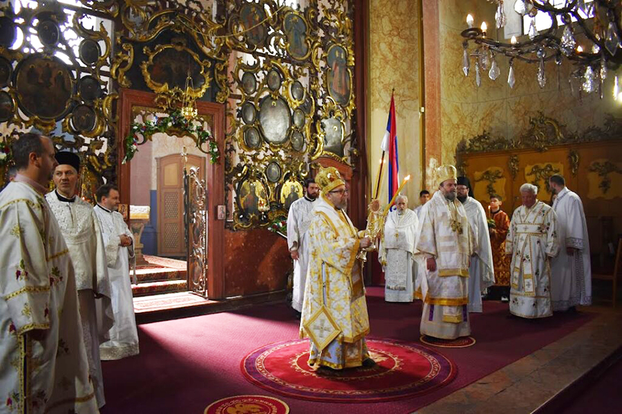 Архијереји Лукијан и Стефан богослужили у Сегедину