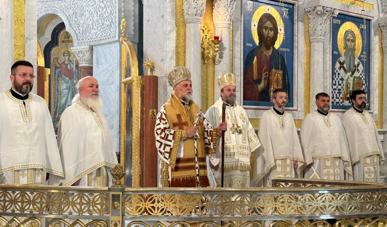 Спасовданска Литургија у храму Светог Саве