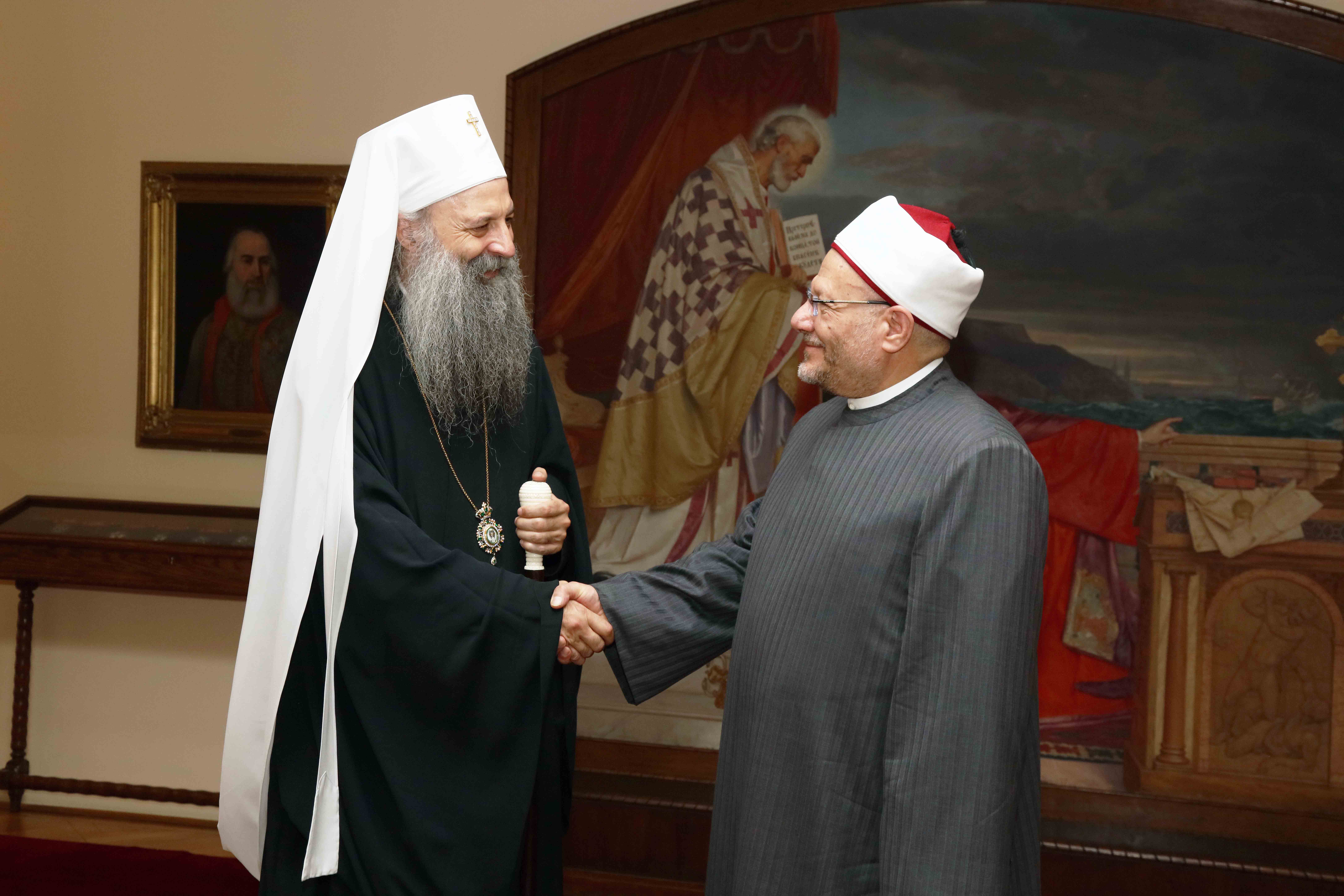 Ο Πατριάρχης Πορφύριος υποδέχθηκε τον Μεγάλο Μουφτή της Αιγύπτου