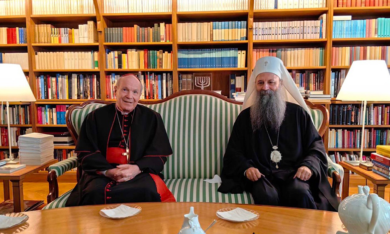 Ο Πατριάρχης Πορφύριος συνομίλησε με τον Αρχιεπίσκοπο Βιέννης Κρίστοφ Σένμπορν