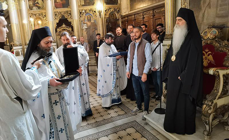 Хиландарски игуман служио свету Литургију у Саборном храму у Новом Саду