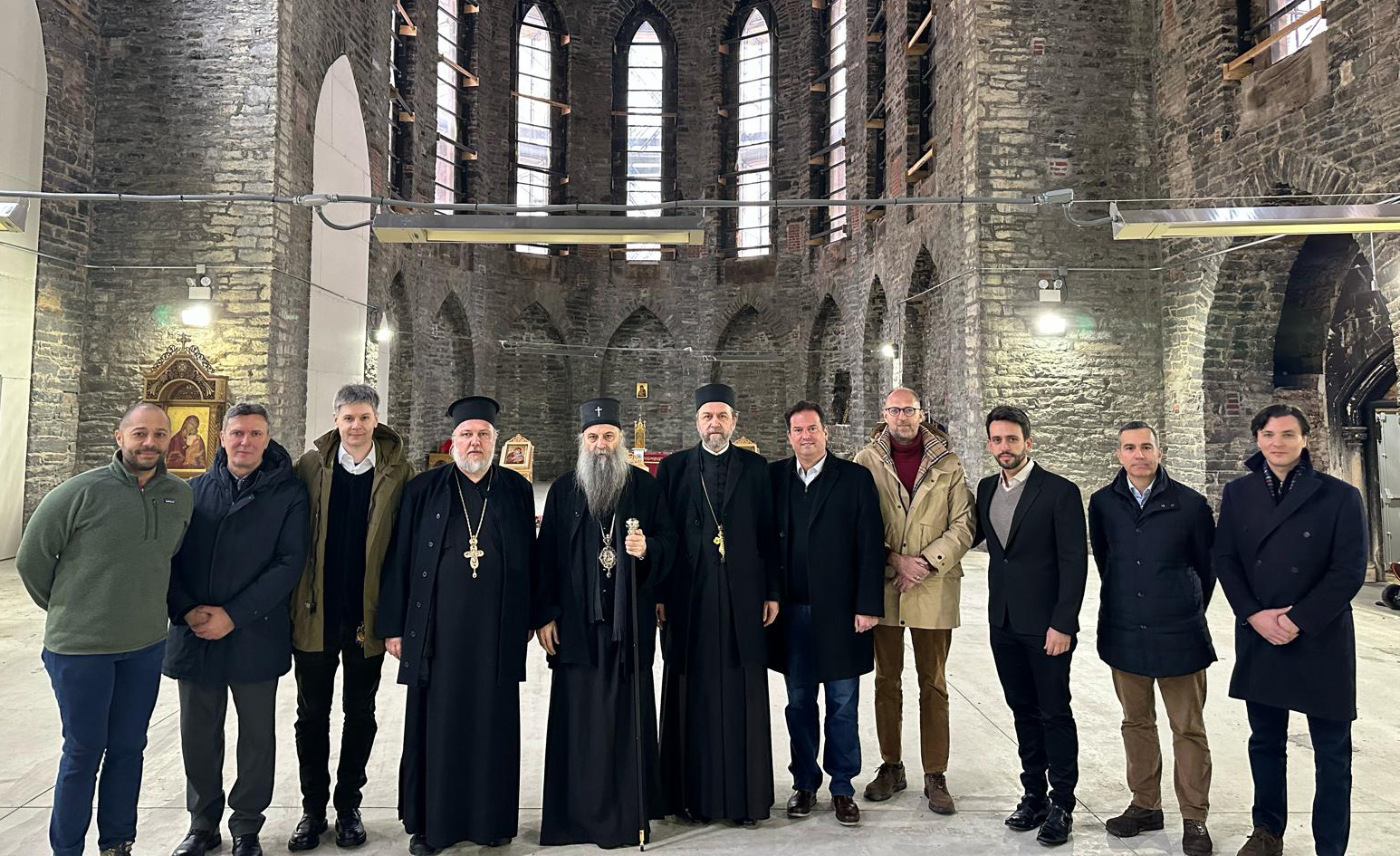 Patriarch Porfirije visited the Cathedral Church of Saint Sava in Manhattan