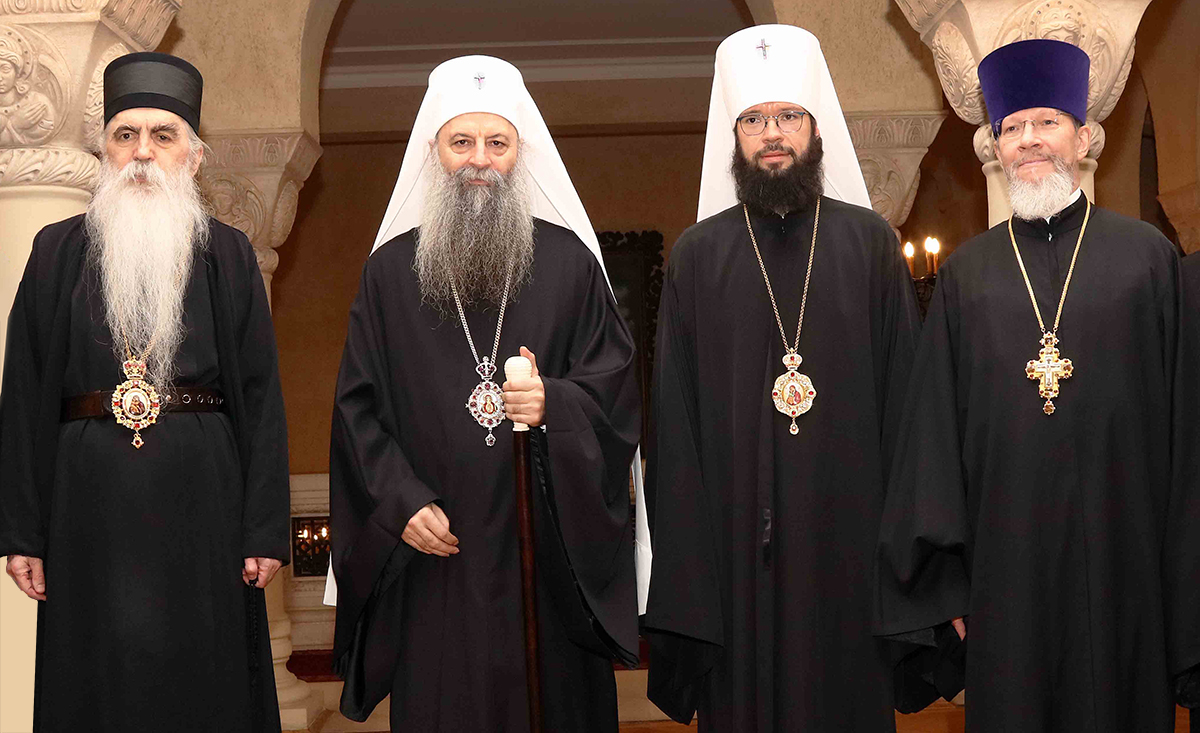 Συνάντηση του Πατριάρχη Πορφυρίου με τον Μητροπολίτη Βολοκολάμσκ Αντώνιο