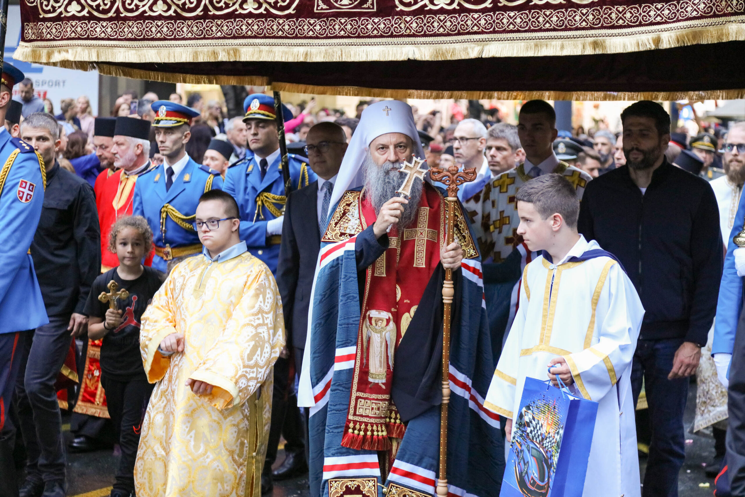 Tens of thousands of Belgrade citizens in the Savior’s Day procession
