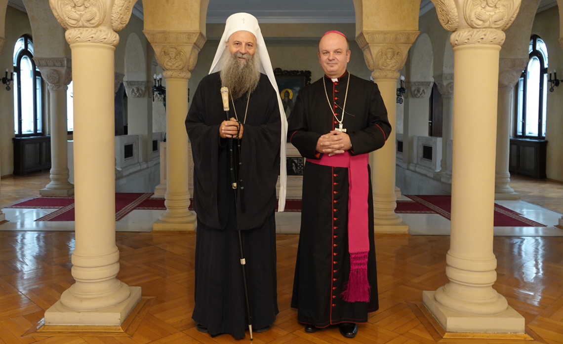 Συνάντηση του Πατριάρχη κ. κ. Πορφυρίου με τον Επίσκοπο Φάμπιαν Σβάλιν