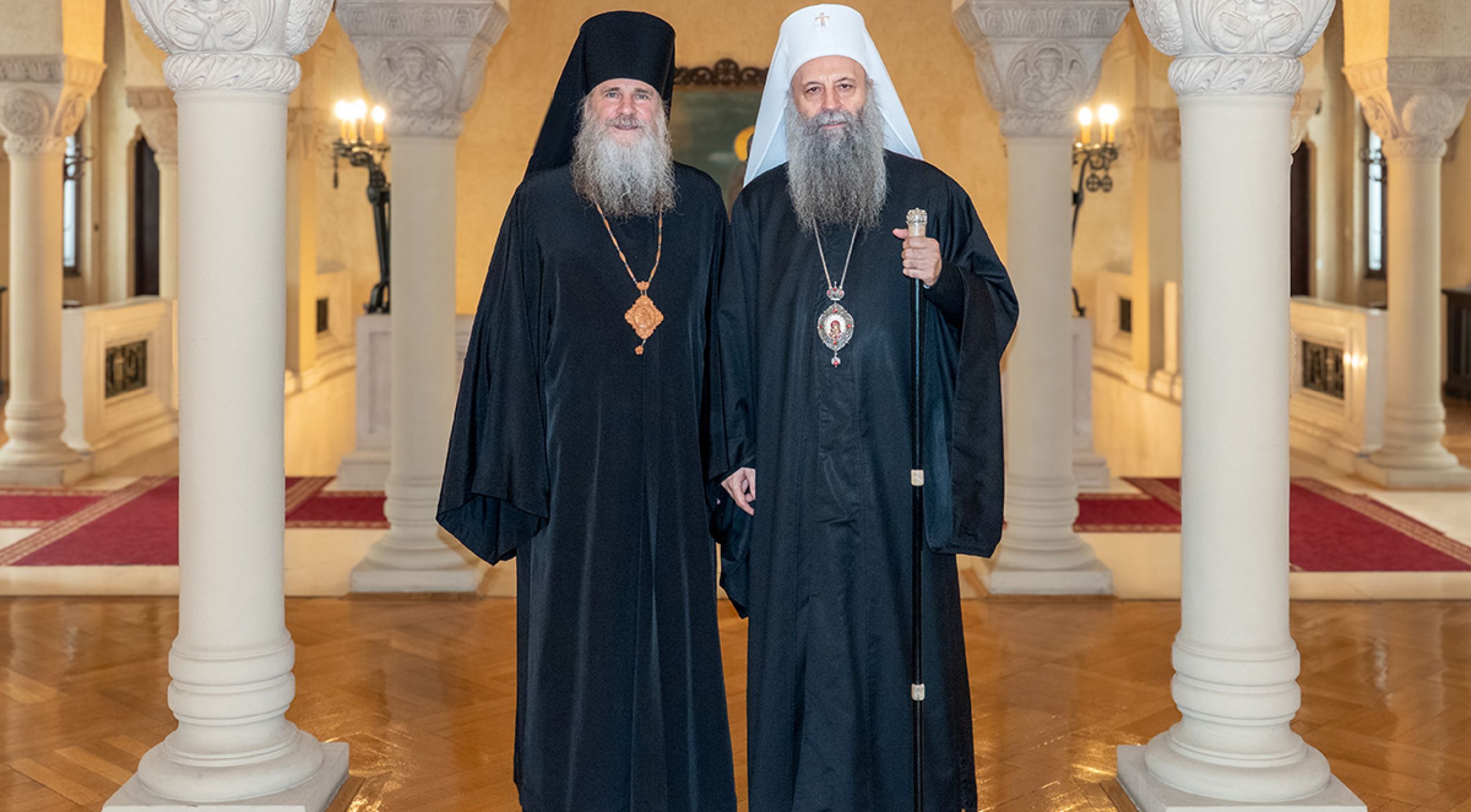 Патриарх Порфирий принял представителей Православной Церкви в Америке