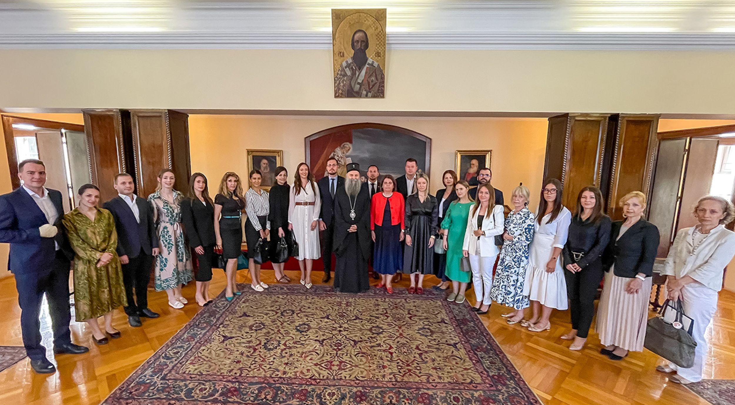 Патриарх Порфирий побеседовал со студентами Дипломатической Академии МИД