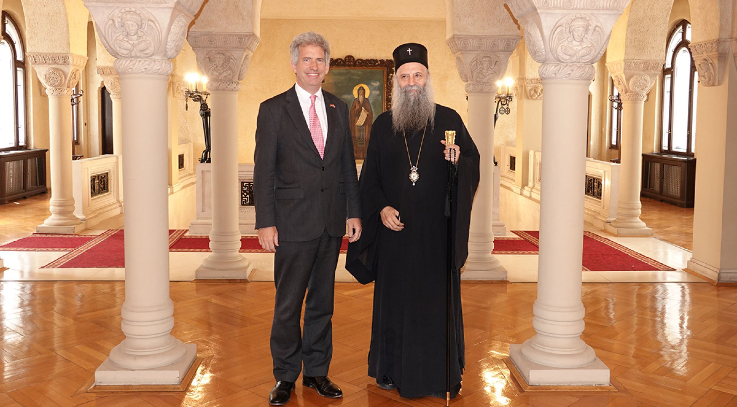 Συνάντηση του Πατριάρχη κ.κ. Πορφυρίου με τον Πρέσβη του Ηνωμένου Βασιλείου κ. Edward Ferguson