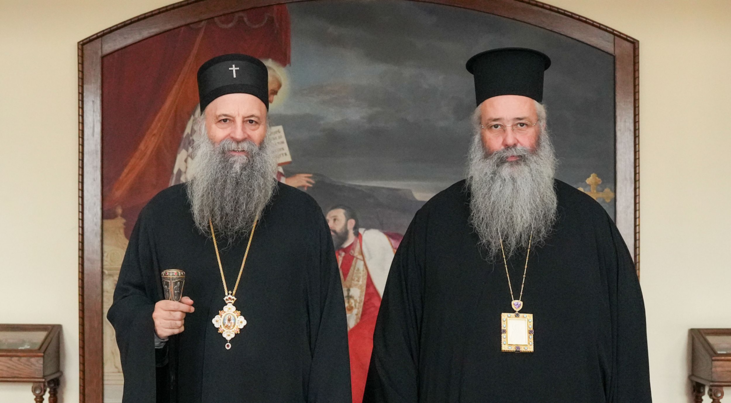 Патријарх Порфирије разговарао са Митрополитом китруским Георгијем